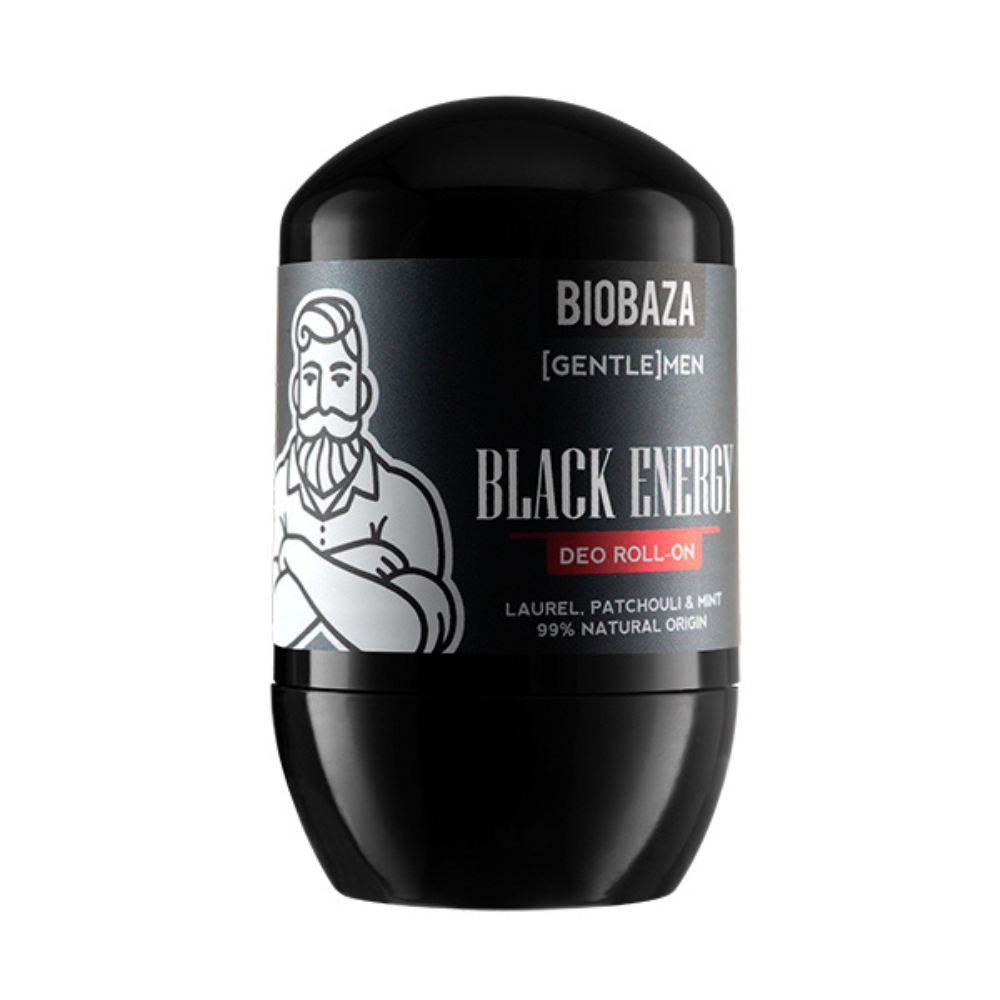 Deodorant natural pe baza de piatra de alaun pentru barbati Black Energy, 50 ml, Biobaza