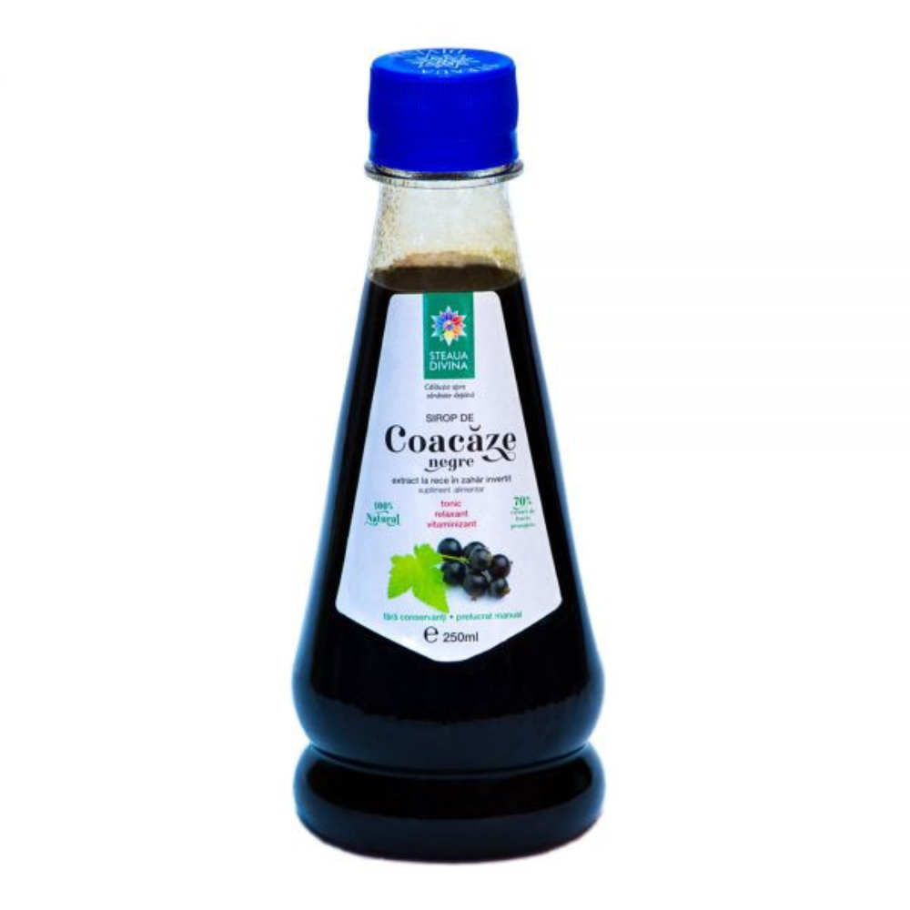 Sirop de coacaze negre, 250 ml, Steaua Divina