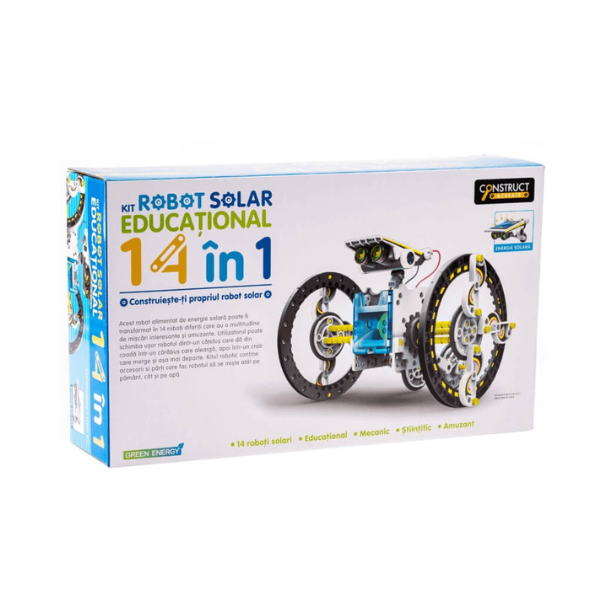 Kit de constructie roboti solari 14 in 1, The Source