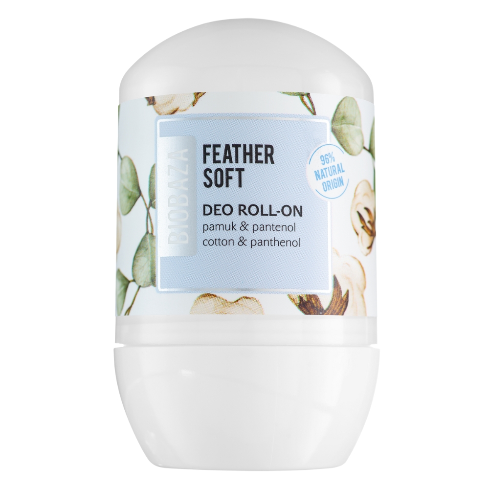 Deodorant natural cu ulei de bumbac si panthenol Feather Soft, 50 ml, Biobaza