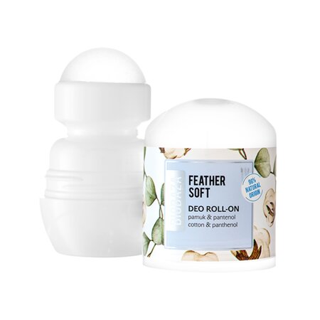 Deodorant natural cu ulei de bumbac si panthenol Feather Soft, 50 ml, Biobaza 544446