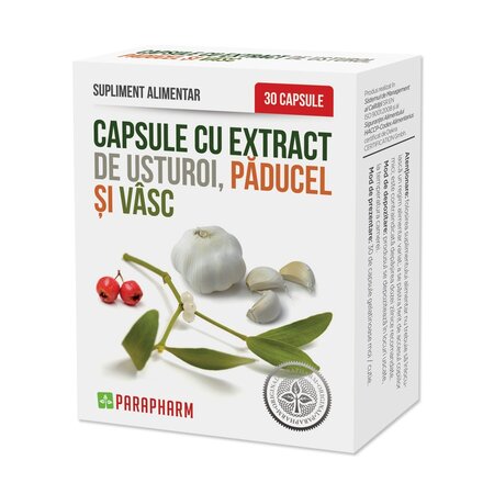 Capsule cu extract de Usturoi cu Paducel si Vasc