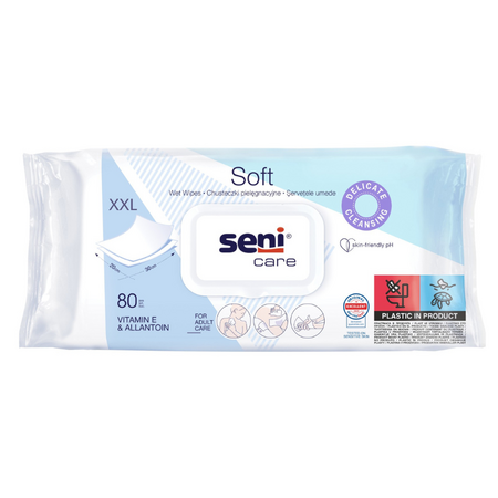 Servetele umede cu Alantoina si vitamina E, 80 buc, Seni Care
