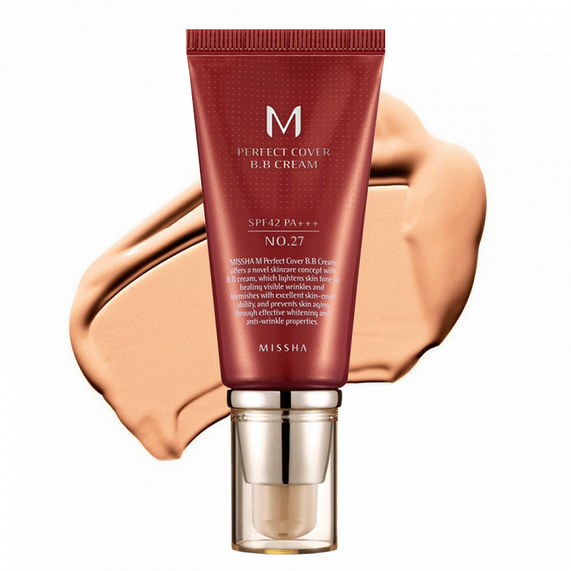 BB Cream M Perfect Cover SPF42/PA+++, 50 ml, nuanta 27, Missha