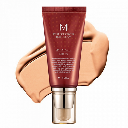 BB Cream M Perfect Cover SPF42/PA+++, 50 ml, nuanta 27, Missha 544794