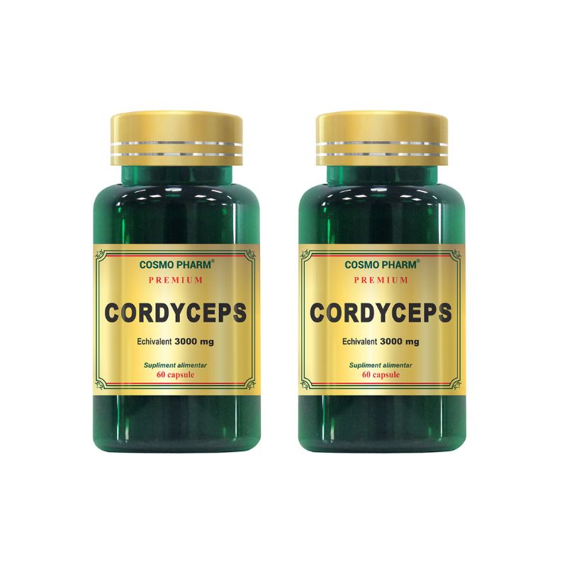 Cordyceps 300 mg, 60 capsule + 60 capsule, Cosmopharm