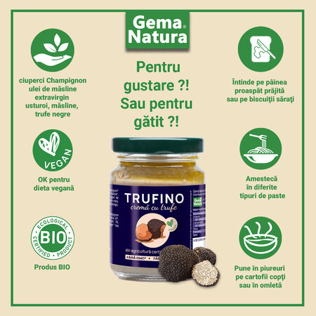 Trufino Crema cu trufe Bio, 85 g, Gema Natura 661906