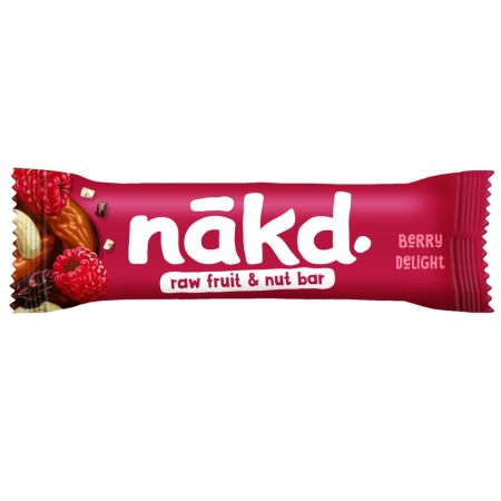 Baton Raw vegan cu zmeura Nakd