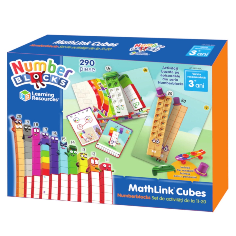 Set activitati matematica distractiva de la 11 la 20 NumberBlocks, Learning Resources