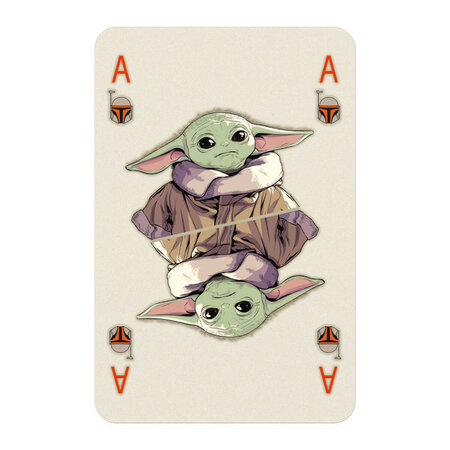 Carti de joc Star Wars Waddingtons Baby Yoda, +8 ani, Winning Moves 545091