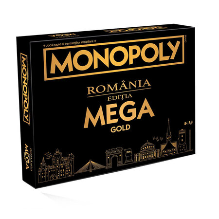 Monopoly Romania Mega Gold, +8 ani, Winning Moves 545142