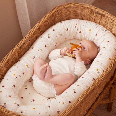 Babynest din bumbac organic Chestnuts, Filibabba 545220