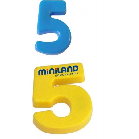 Numere magnetice mari, 68 piese, Miniland 545200