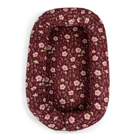 Babynest din bumbac organic, Fall Flowers, Filibabba 545284