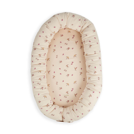 Babynest din bumbac organic, Swallow Rose, Filibabba 545295