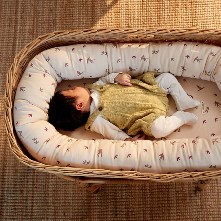 Babynest din bumbac organic, Swallow Rose, Filibabba 545291