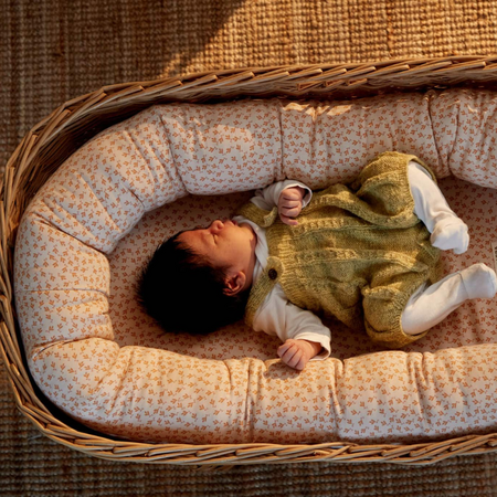 Babynest din bumbac organic, Breezy Harmony Sandy, Filibabba 545307