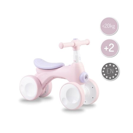 Bicicleta cu lumini, sunet si difuzor de balonase Tobis, Pink, +2 ani, Momi 545537