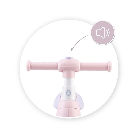 Bicicleta cu lumini, sunet si difuzor de balonase Tobis, Pink, +2 ani, Momi 545538