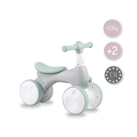 Bicicleta cu lumini, sunet si difuzor de balonase Tobis, Grey, +2 ani, Momi 545534