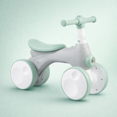 Bicicleta cu lumini, sunet si difuzor de balonase Tobis, Grey, +2 ani, Momi 775407