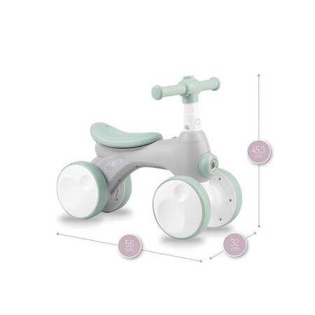 Bicicleta cu lumini, sunet si difuzor de balonase Tobis, Grey, +2 ani, Momi 545535