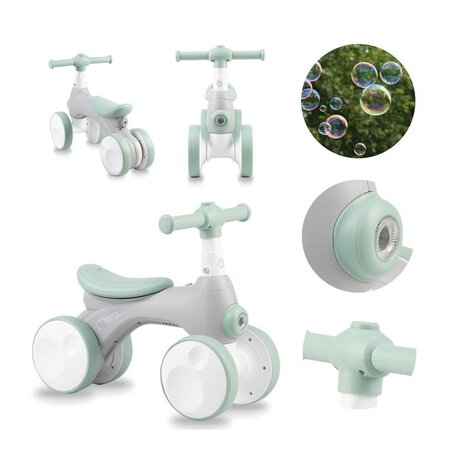 Bicicleta cu lumini, sunet si difuzor de balonase Tobis, Grey, +2 ani, Momi 545527