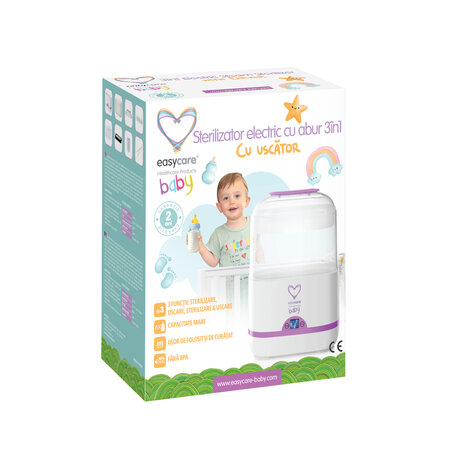 Sterilizator electric cu abur si uscator pentru biberoane 3 in 1