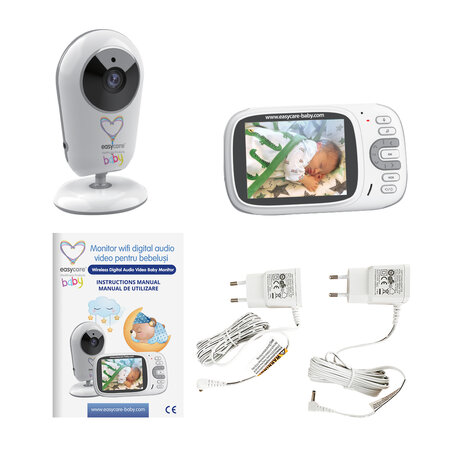 Monitor Wifi digital audio si video pentru bebelusi, VB609, Easycare 688336