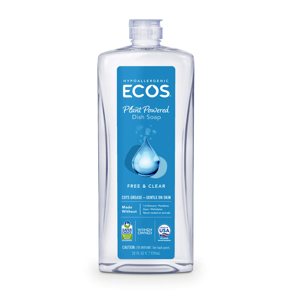 Detergent de vase pentru spalare manuala fara miros Ecos, 739 ml, Earth Friendly