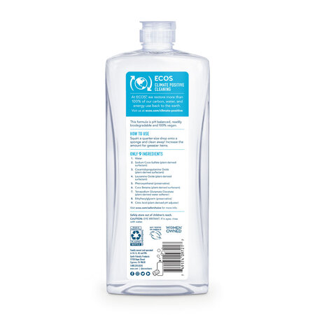 Detergent de vase pentru spalare manuala fara miros Ecos, 739 ml, Earth Friendly 545556