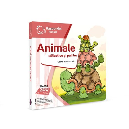 Carte interactiva, Animale Salbatice si puii lor, Raspundel Istetel 545574