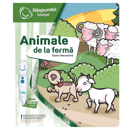 Carte interactiva, +2 ani, Animale de la Ferma, Raspundel Istetel 545583