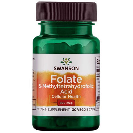 Acid folic Folate, 800 mcg, 30 capsule