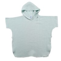 Poncho din muselina cu gluga, Mint, 2 - 3 ani, Baltic Bebe