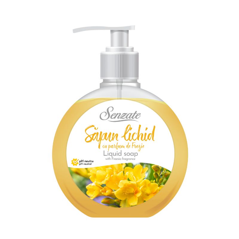 Sapun lichid cu parfum de frezie, 500 ml, Senzate