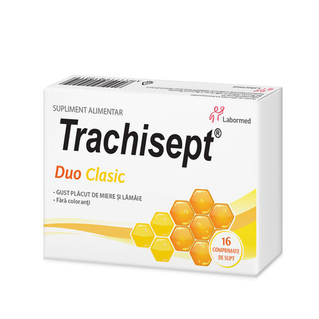 Trachisept Duo Clasic, 16 comprimate pentru supt, Labormed 644695