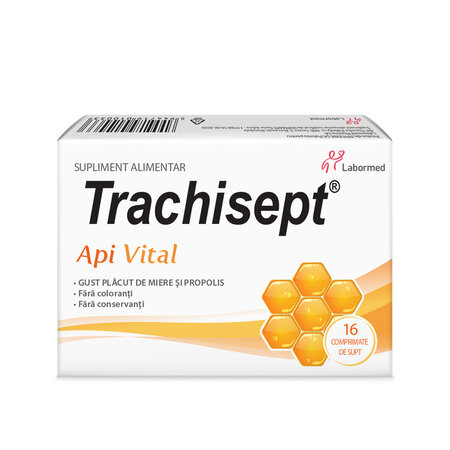 Trachisept ApiVital, 16 comprimate pentru supt, Labormed 644689