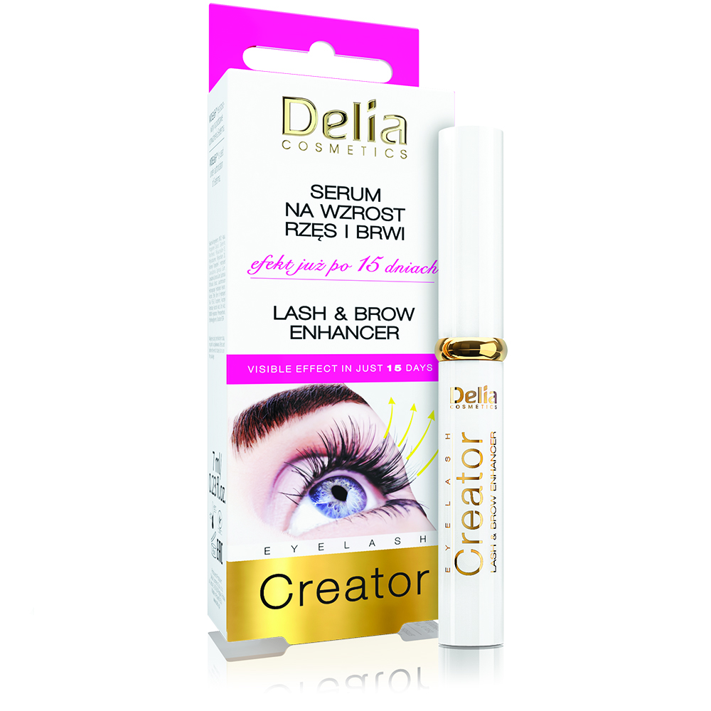 Ser pentru cresterea genelor si sprancenelor, 7 ml, Delia Cosmetics