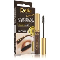 Gel corector pentru sprancene, Maro, 10 ml, Delia Cosmetics
