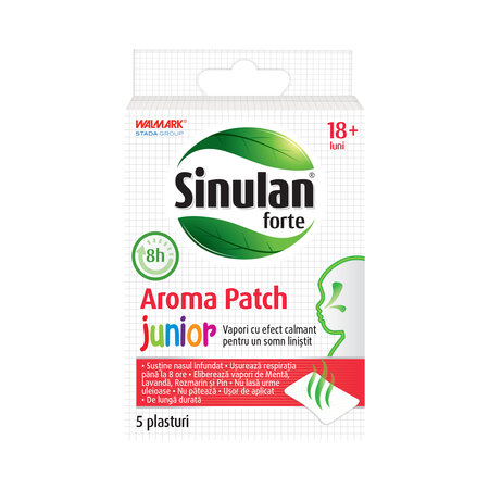 Plasturi Sinulan Forte, 18 luni+, 5 bucati, Walmark