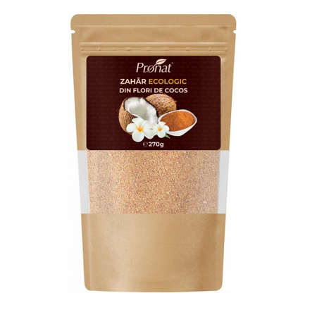 Zahar Bio din flori de cocos, 270 g, Pronat
