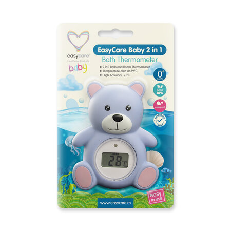 Termometru pentru baie digital 2 in 1, Ursulet, Easycare Baby 545808