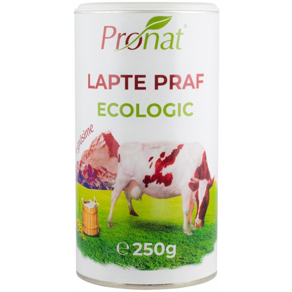 Lapte praf Bio 26% grasime, 250 gr, Pronat