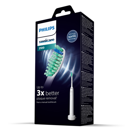 Periuta de dinti sonica electrica Philips Sonicare 2100, alb, HX3651/13, Philips 630613