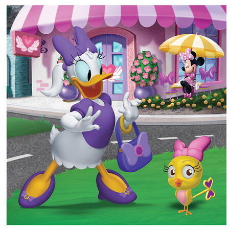Puzzle 3 in 1 O zi cu Minnie, 5 ani+, 55 piese, Dino Toys 700430