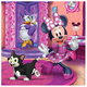 Puzzle 3 in 1 O zi cu Minnie, 5 ani+, 55 piese, Dino Toys 700431