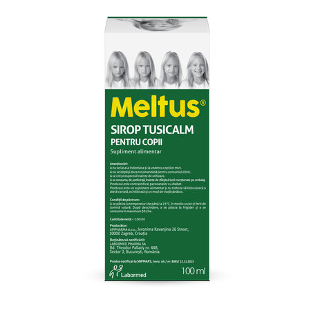 Meltus Tusicalm sirop pentru copii, 100 ml, Labormed 644639
