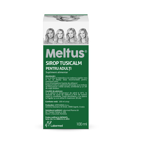 Meltus Tusicalm pentru adulti sirop, 100 ml, Labormed 644631