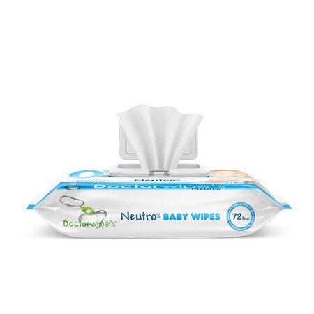 Servetele umede Neutro, 72 bucati, Doctor Wipes 511893
